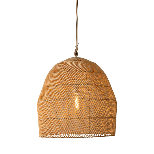 The way the light shines through the Weaver Nest pendant is a joy to behold. The delicate handwoven natural rattan softens the light and casts intricate patterns onto the walls. 
