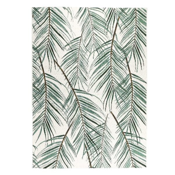 The Malibu patio rug invites luxurious beachside living to indoor spaces or undercover patios. The wispy palm fronds that feature on this design induce a sense of calm and carefreeness that is enhanced by the long-lasting, durable quality of the poly-blend material. Available in a light and dark colourway, and in two sizes.
