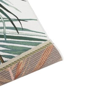 The Malibu patio rug invites luxurious beachside living to indoor spaces or undercover patios. The wispy palm fronds that feature on this design induce a sense of calm and carefreeness that is enhanced by the long-lasting, durable quality of the poly-blend material. Available in a light and dark colourway, and in two sizes.