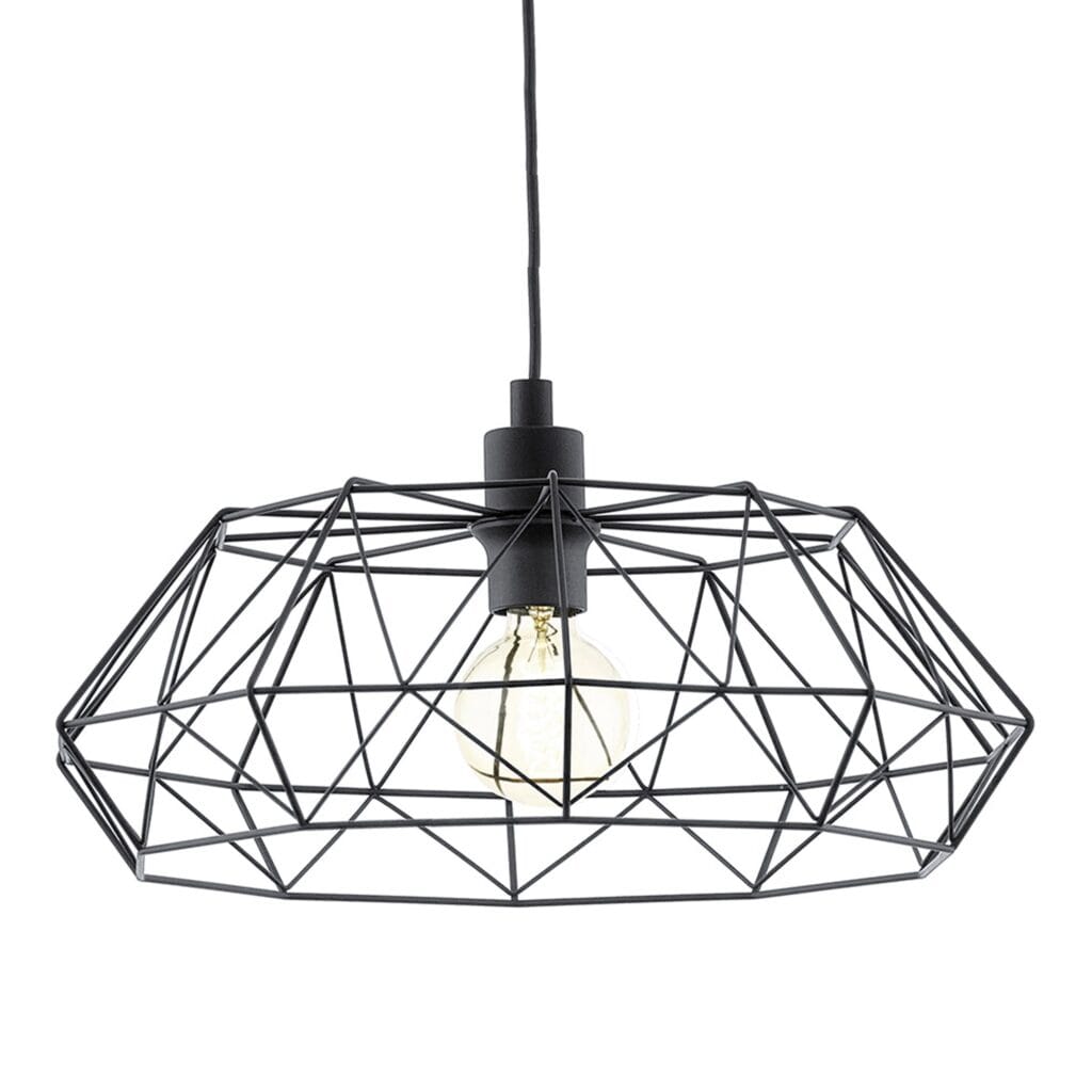 Cage design gives an elegant industrial edge to your interior. Perfect for adorning your living room or dining area, commercial café or office.