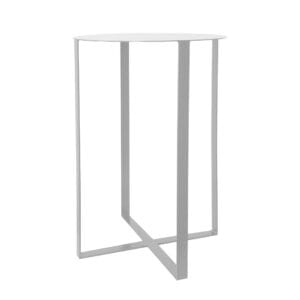 A beautiful design with a touch of industrial elegance to add sophistication and modernism to your space. Manufactured from mild steel, welded and powder coated.  Available in a matching coffee table.