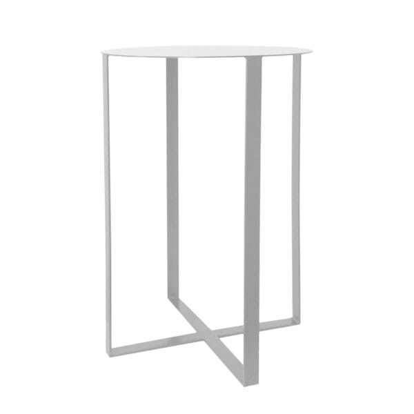 A beautiful design with a touch of industrial elegance to add sophistication and modernism to your space. Manufactured from mild steel, welded and powder coated.  Available in a matching coffee table.
