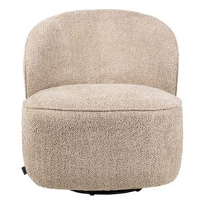 With its 360-degree swivel, the Athena chair puts a whole new spin on casual seating. This compact, cushy chair, which features an upholstered wooden and metal frame, can be nestled in a nursery to lull little ones to sleep or strategically placed in a home office to access various areas without having to get up.