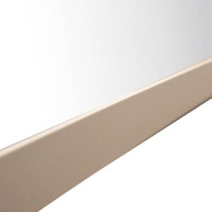 A mirror can be a key player in your home décor scheme. This mirror boasts a stainless-steel frame that makes it more resilient to rust, allowing you to play with reflections and redecorations in your bathroom too. Vertical and horizontal hanging brackets.