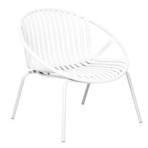 This Hoop Dining Chair is expertly crafted with a sleek powder coated metal frame for durability and style. Polypropylene seat designed with both form and function in mind, the Hoop Dining Chair adds a modern touch to any dining space.