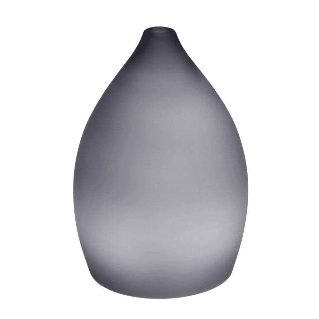 The Iridescent ultrasonic diffuser is stylish in a slate grey handmade glass with a colour changing light option. Diffusers work by breaking 100% essential oils down into micro molecules and then projecting them into the air to fill a room or workspace.