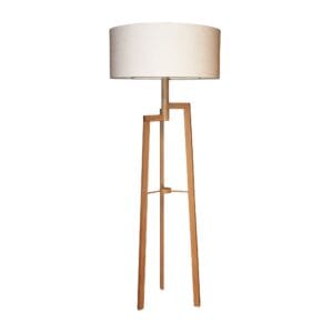 The Jaggered floor lamp was created with the Scandinavian Design principles in mind that less is more. Manufactured from high grade oak unstained to showcase the natural beauty of the timber in its most natural state complete with a white faux linen shade. Making it a practical art piece within your home.