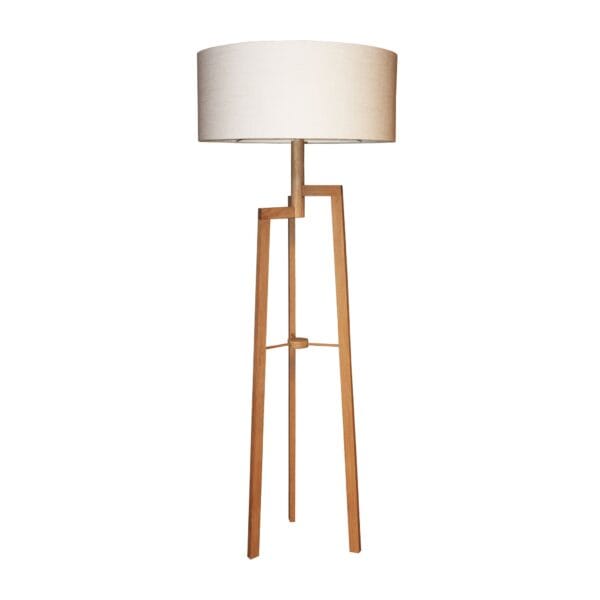 The Jaggered floor lamp was created with the Scandinavian Design principles in mind that less is more. Manufactured from high grade oak unstained to showcase the natural beauty of the timber in its most natural state complete with a white faux linen shade. Making it a practical art piece within your home.