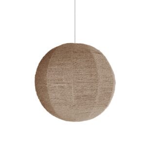 The hand woven natural Jute ball pendant is perfect for your dining room, living area, or commercial space for practical lighting that creates a statement.