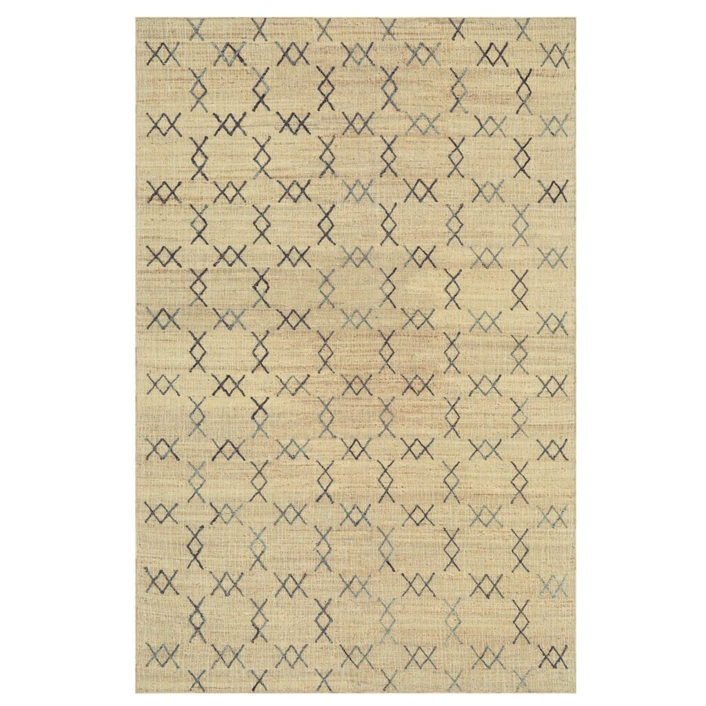 With a pattern that pays tribute to the spiralled horns of the elegant Kudu, coupled with refined earthy tones, this versatile rug was designed to work equally well in a range of indoor living spaces. The handwoven blend of materials makes this rug both durable and soft to the touch.