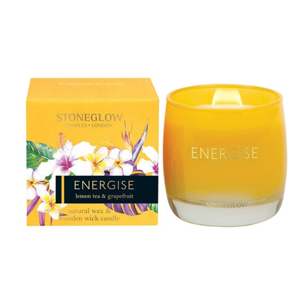 Lemon infused tea mingled with zesty grapefruit & sweet neroli on a bed of warming patchouli, creates a citrus delight to energise the senses.