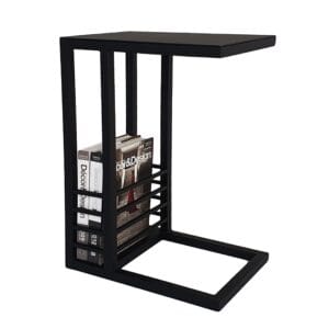 The magazine ease side table is perfect for right next to the sofa. Manufactured from mild steel, welded and powder coated. 