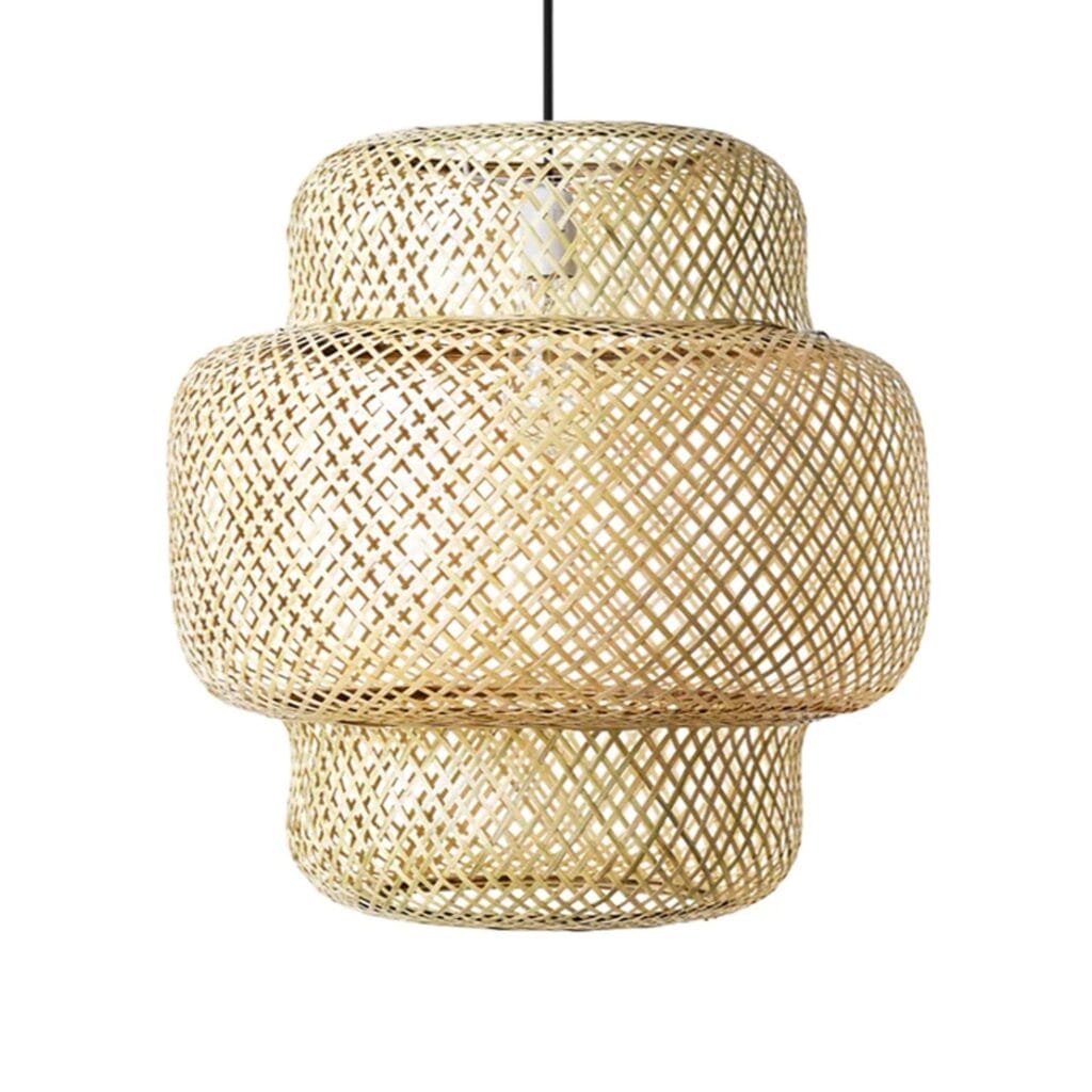 Crafted from solid iron and natural rattan for the perfect blend of lasting durability and organic beauty. Curved rattan shade diffuses the light to create a warm, ambient glow to suit both bedrooms and living spaces alike. Complements a wide range of aesthetics