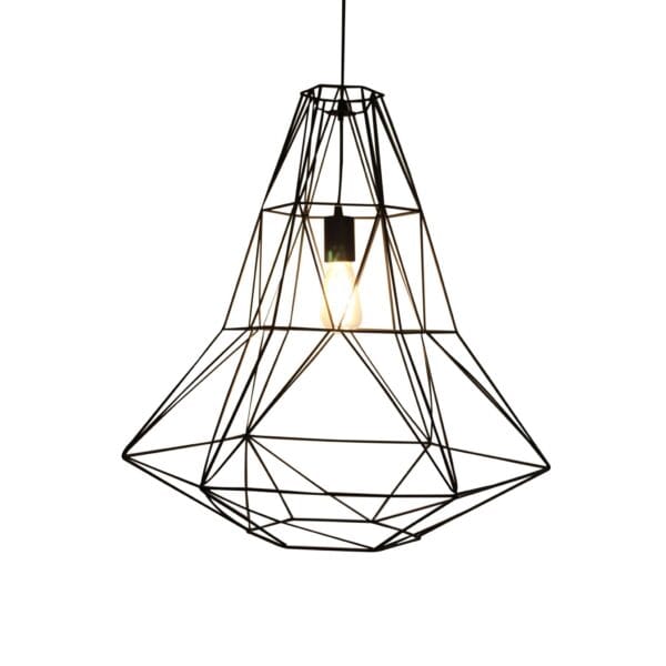 Orion wire pendant with a powder coating finish.