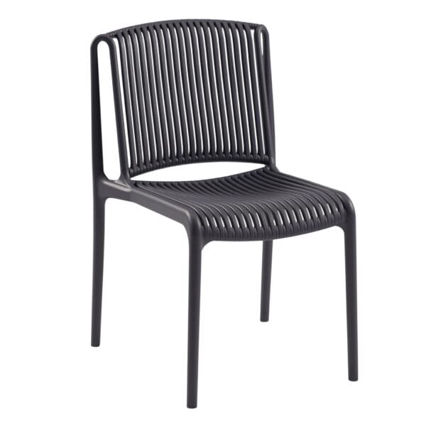 The Pierre outdoor chair combines full outdoor durability with design and comfort. Made of fiberglass-reinforced polypropylene and fully stackable., 