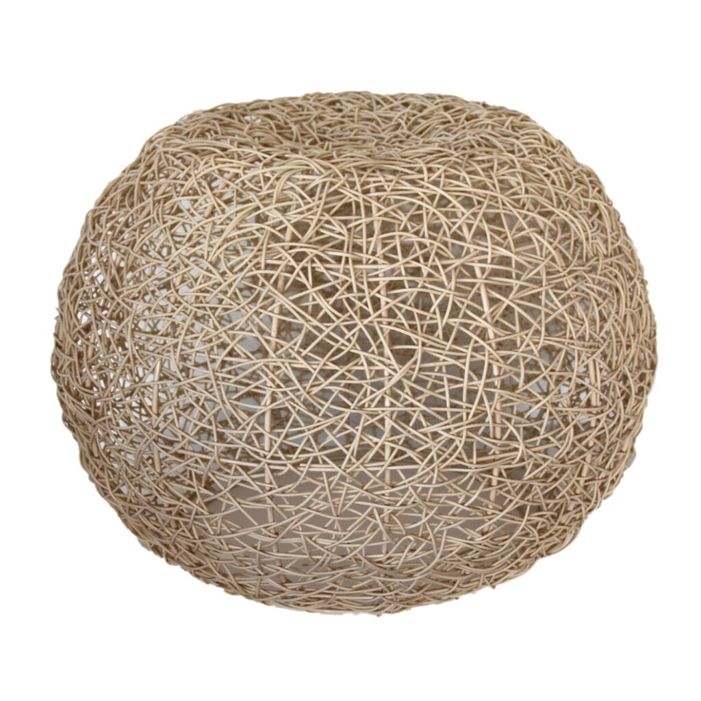 Round Woven Ottoman
