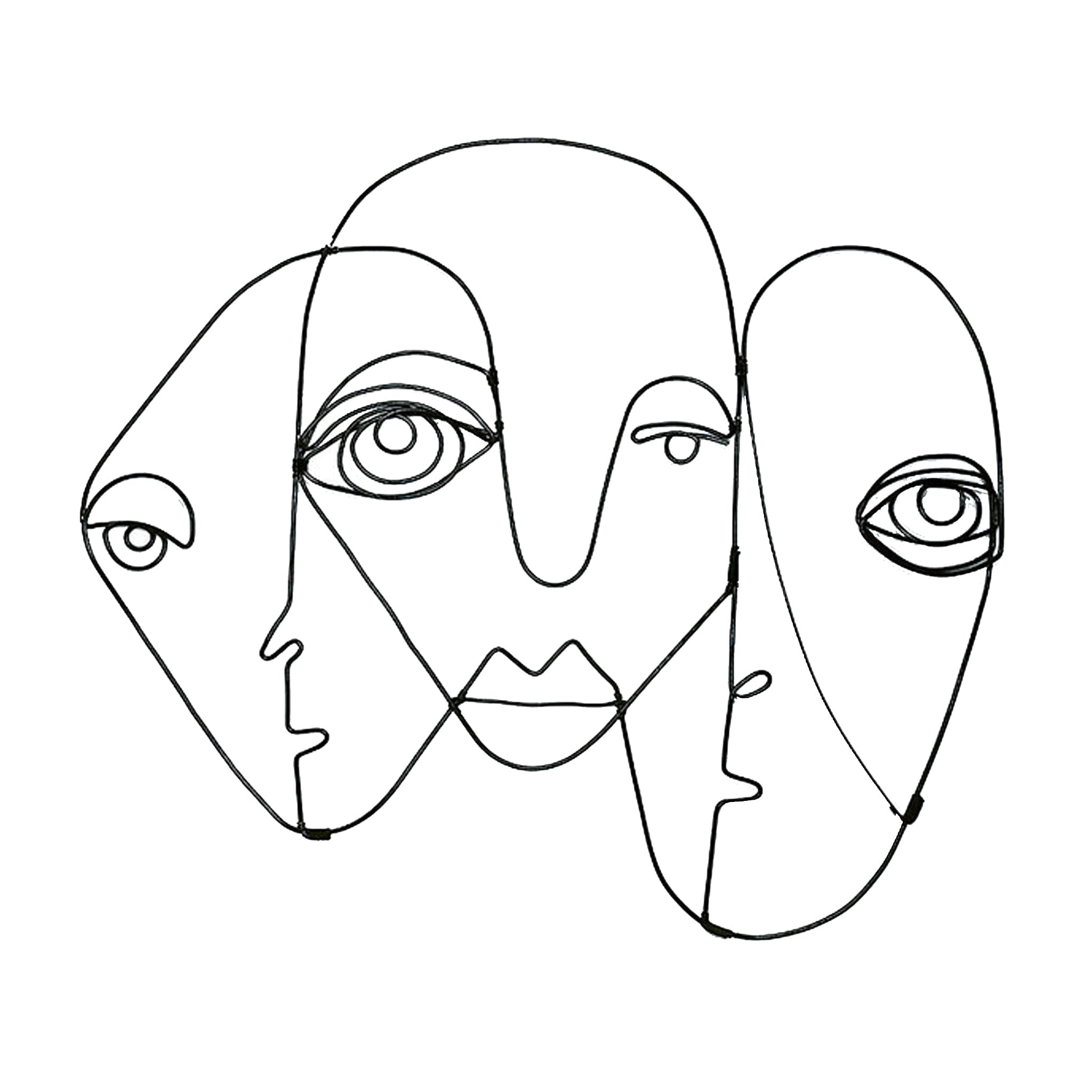 Social : The yearning to be alone. A unique translation of line art and emotion, set the tone of your space from the walls up!