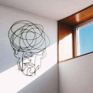 Unquiet: If I can't feel if I can't move if I can't think, and I can't care, then what conceivable point is there of this? A unique translation of line art and emotion, banish those blank walls and give your space an urban edge.