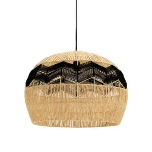 This unique locally handcrafted sisal and rope yarn pendant will be a talking point in any space.