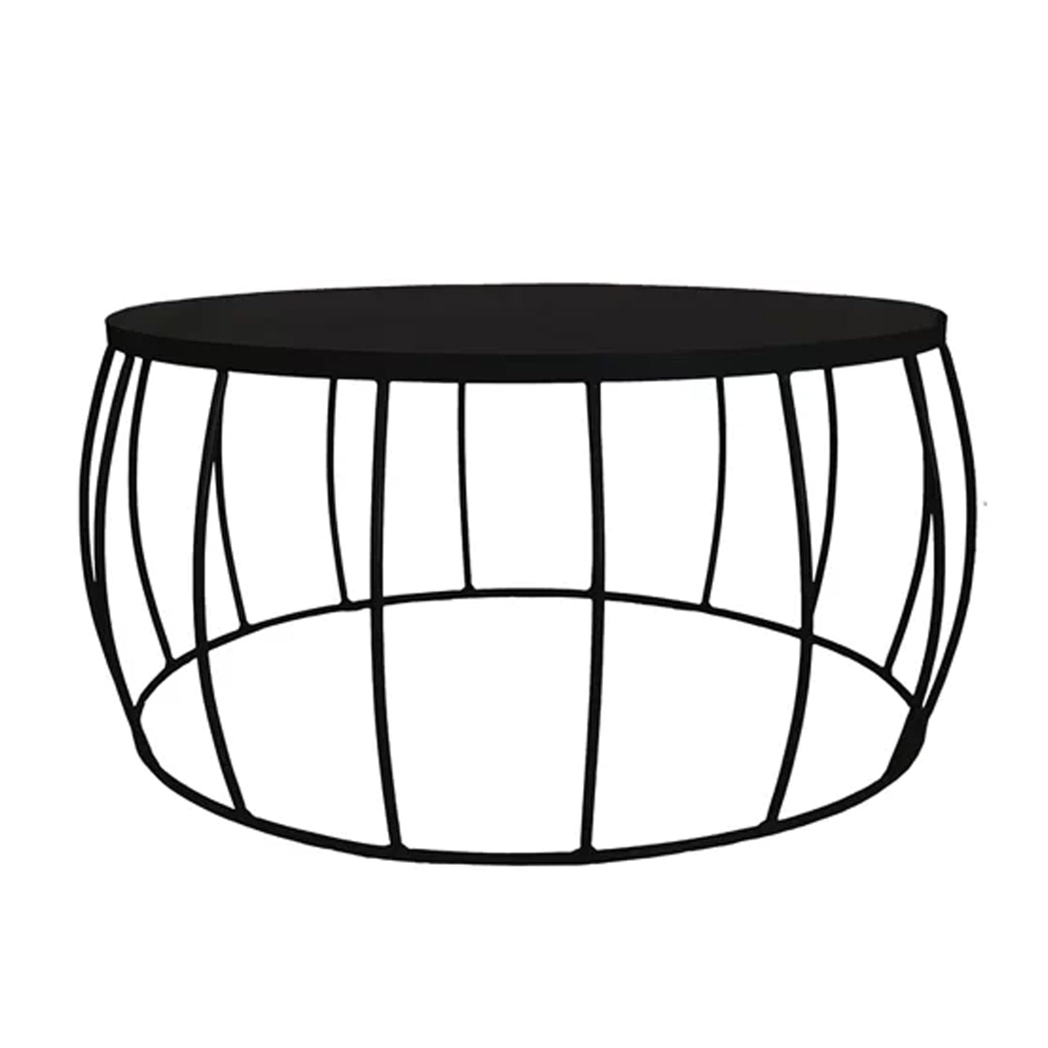 Change the look of any interior with this trendy and unique Barrel coffee table. Manufactured from mild steel, welded and powder coated. Available in a matching side table.