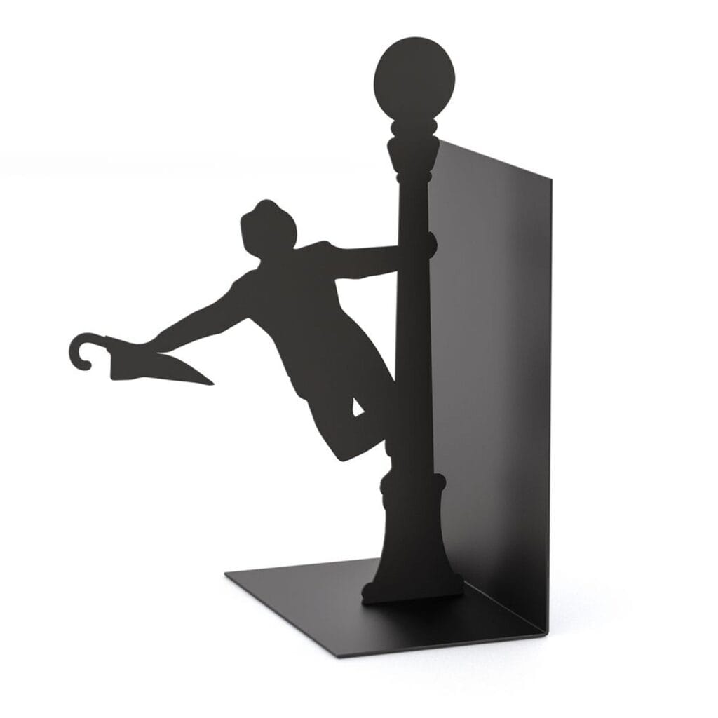Sleek and elegant design to home your books. This metal bookend will make the perfect gift for avid readers and bookworms.
