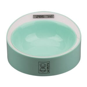 Reduce the risk of overfeeding your dog or cat. This waterproof bowl has a scale making it easy to measure food according to the recommended ratio on the food bag. Wash by hand.