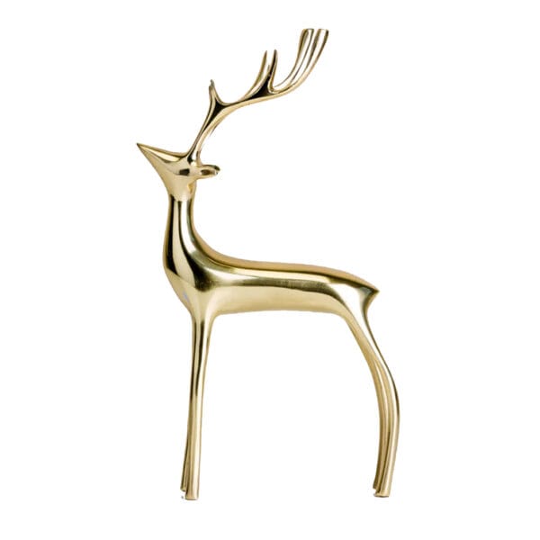Brass Deer Statue