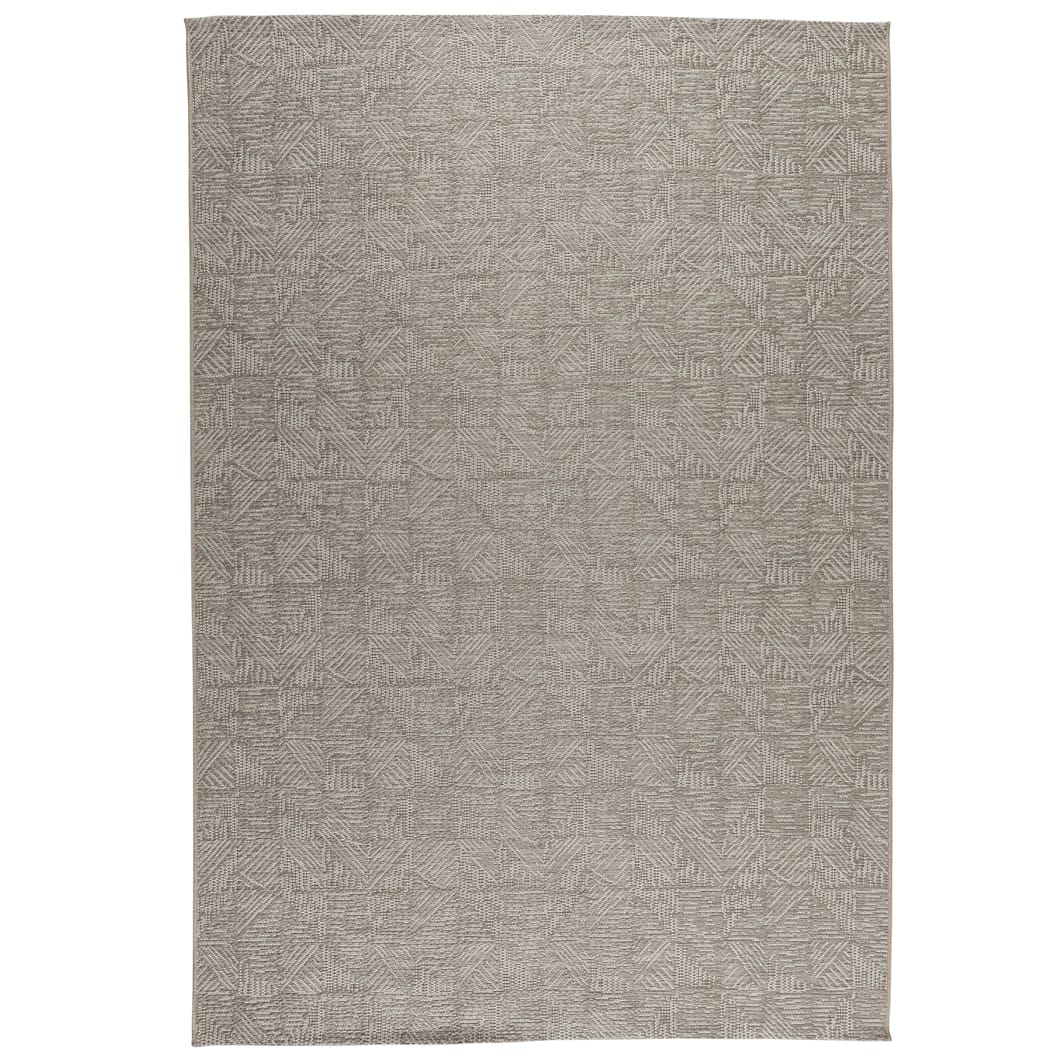 The geometric wicker effect of our Felix outdoor rugs are a sure invitation to kick off your shoes and enjoy their sensory texture. Available in two colourways, Oyster and Domino, make them brilliantly compatible with contemporary outdoor or indoor spaces, while their easy-to-clean quality add to their long-lasting appeal. 100% Polypropylene.