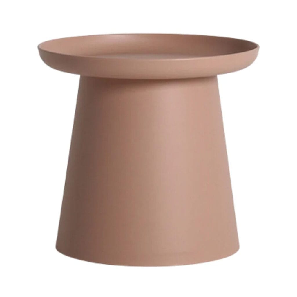 A modern design featuring a smooth round top and a subtly tapered base, perfect for holding your favorite book, a cup of coffee, or a decorative piece. Crafted from durable Polypropylene, the Clover Side Table is both stylish and practical, seamlessly blending form and function for your everyday needs.