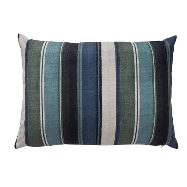 Inspired by both nature and classic design, the Barbados Scatter in Atlantico with it's distinct patterns work harmoniously together. This elegant ensemble is designed to add charm and comfort to any living space, inside or out.