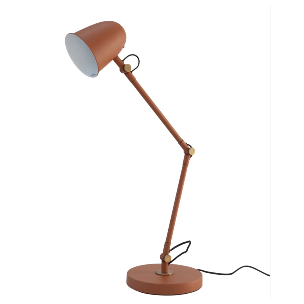 Streamline the look of your workspace or reading nook with the slim silhouette of the Belvedere desk and floor lamps. Made of steel and sporting an articulated arm and an adjustable head for precise lighting, these lamps are a versatile, stylish lighting solution for any room.