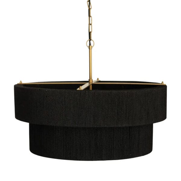 Supported by a steel framework and featuring a woven rope shade, the handmade Sculpture pendant blends modern sophistication with rustic charm. Its cylindrical design is both minimalistic and striking, making it a versatile piece that will enhance dining areas, living rooms or entryways. The steel frame has been treated with a zinc powder coating to protect against rust, and features a chic antique brass finish. Available in two shades. Professional installation recommended.
