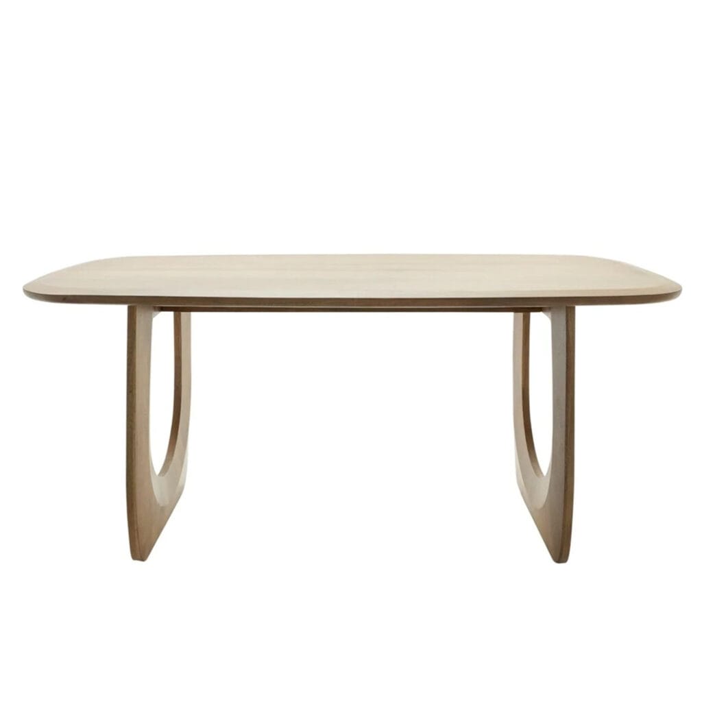 The dark and dashing Archer table exudes warmth and natural elegance. With a solid mango wood construction and smooth finish, it will provide a charming focal point for family gatherings or festive meals. Seats 10 - 12. Minor assembly required.