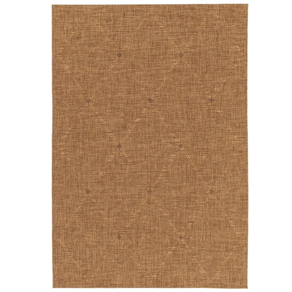 A toasty tint and tempting texture characterise the fully outdoor Knox rug. Its 100% polypropylene construction will ensure strength under the sun, while its subtle, pleasing patterning is sure to withstand the test of trends.