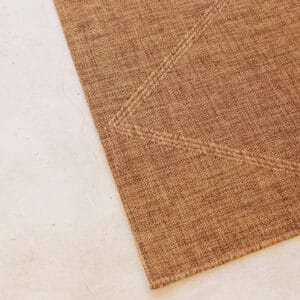 A toasty tint and tempting texture characterise the fully outdoor Knox rug. Its 100% polypropylene construction will ensure strength under the sun, while its subtle, pleasing patterning is sure to withstand the test of trends.