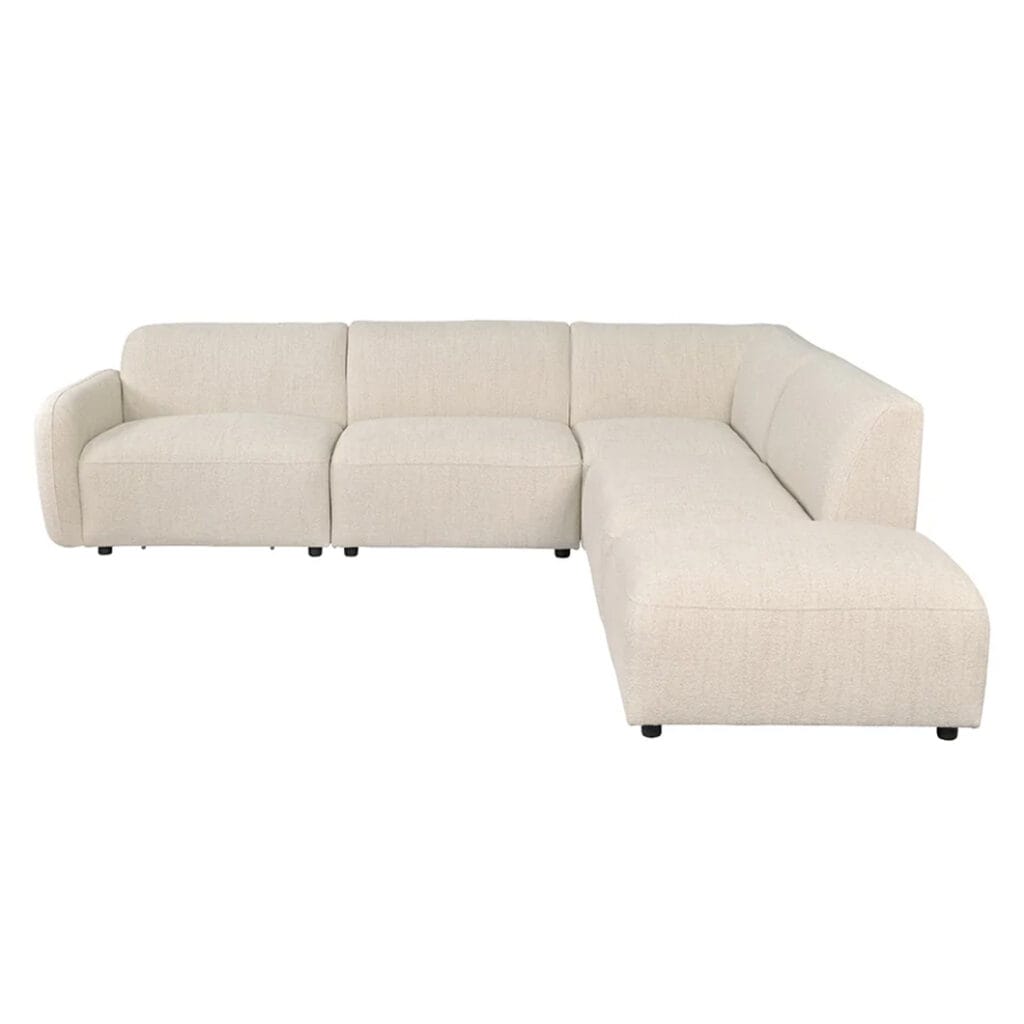 Introducing the Amadi Modular Sofa set upholstered in 100% Polyester fabric. Tailor your living room experience with the Amadi modular sofa. This smart seater consists of multiple sections that can be rearranged to your liking, be it a classic L-shaped configuration, a spacious sectional or a unique layout that suits your needs. Comes in three colourways, the Amadi will bring a luxurious look and feel to modern spaces. Assembly required.