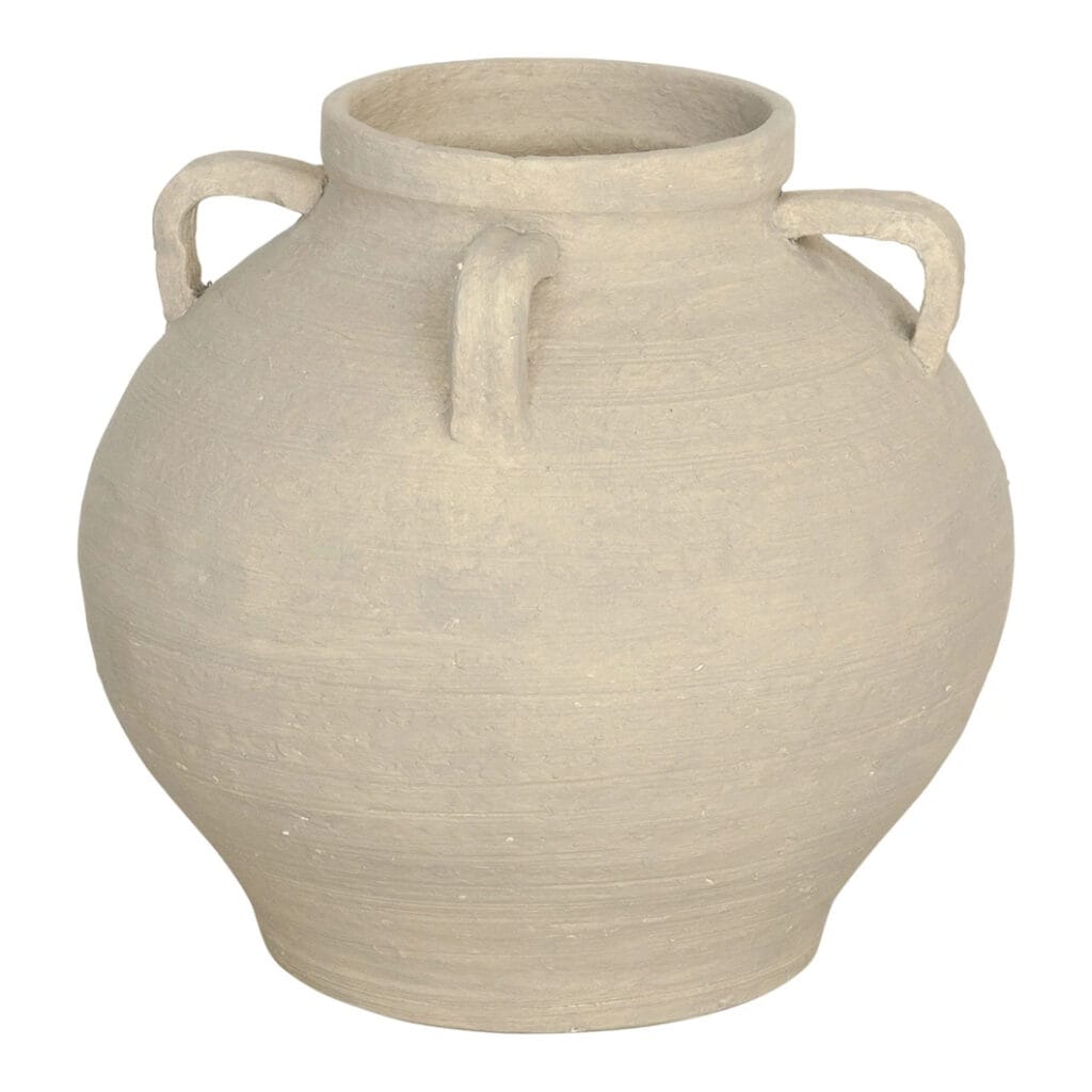 Our terracotta Earth Couture vases are ideal for both traditional and contemporary décor. The wide variety of vessels in this collection all feature organic tones and a rustic texture, adding warmth and authenticity to a home. Due to their handmade nature, each piece brings with it a unique quality, with slight variations in appearance. They’re best used as stand-alone accents to bring shape and form to a space.