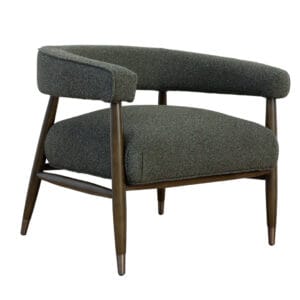 With its curvy contours, the Lexi occasional chair merges great looks with unparalleled comfort. An ash wood frame wood frame gives it warmth and sophistication, while its design is visually striking and offers optimal support. The Lexi is upholstered to perfection with 100% plush polyester fabric and finished off with legs refined in brass detail. Ideal for modern living rooms or home offices.