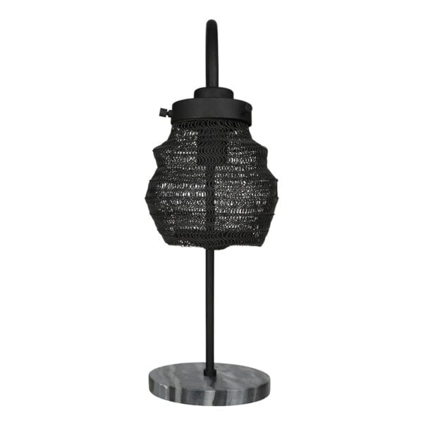 Embrace organic beauty with our Rookery bedside lamp. This tactile design features malleable powder-coated steel mesh that can be shaped to suit your personal aesthetic. The lamp features a marble base and is available in three natural colourways, encouraging a tranquil mood in any living space.