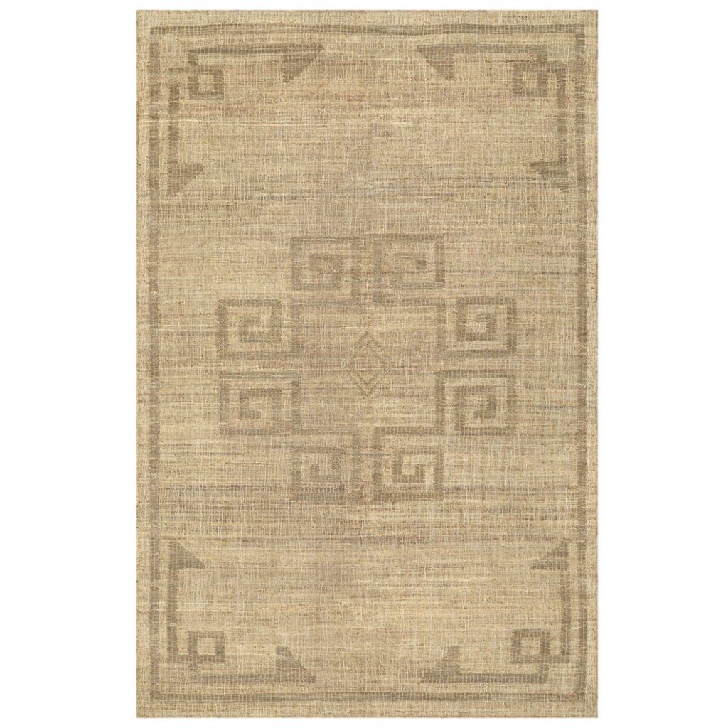 With a design inspired by the tapestry of organically formed patterns found in Africa, this handwoven rug will make a bold statement while adding a touch of character to your indoor spaces. The blend of materials makes this piece a compelling combination of softness and robustness.