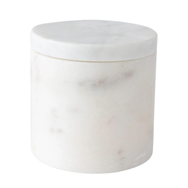 The Divine collection of bathroom accessories will bring a touch of serenity to your daily morning and evening rituals. Made of marble and featuring refreshing alabaster and olive tones, this heavenly range consists of a soap dish, tray, tumbler and a container that comes with a spoon (perfect for your precious bath salts).