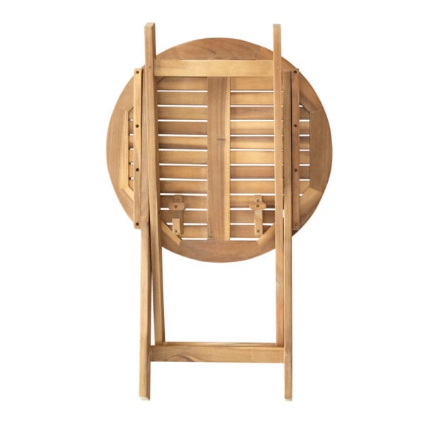 Designed for easy set up and storage, the foldable, fully outdoor Safari table is the most savvy and stylish open-air accent under the sun. Made of acacia wood and reinforced with steel, it comes as a two-seater and a four-seater, making it ideal for intimate or more social gatherings outside. Minor Assembly Required