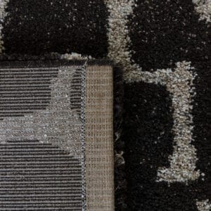 Durable 100% polypropylene shaggy rug made in Belgium, crafted with precision and quality. Their supple yet strong fibres resist wear and tear, making them perfect for high-traffic areas, while their contemporary patterns will instantly refresh living spaces. A practical and stylish choice for modern homes. Available in two sizes.
