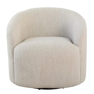 Camelot Swivel Chair in Almond