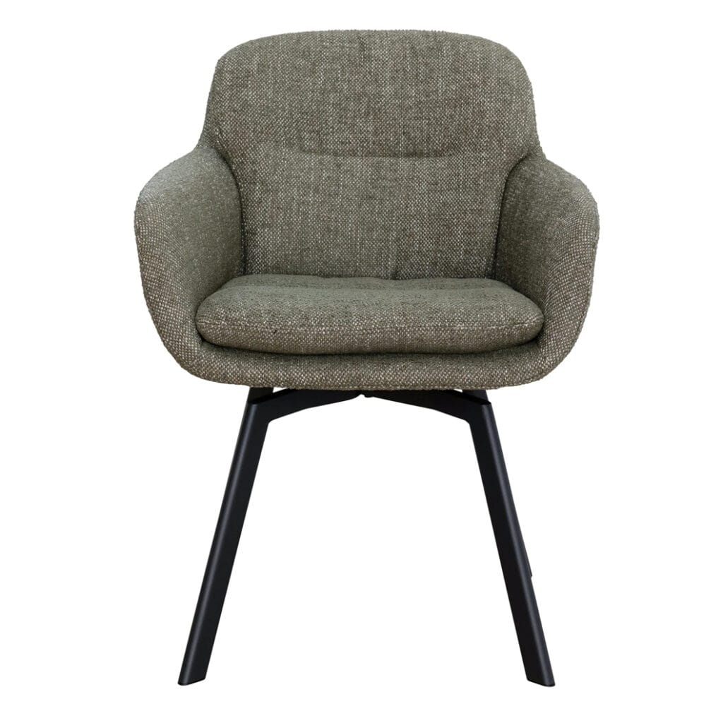 Luxe, textured upholstery and cushioned comfort are what you can expect of the Chloe seating range, which comprises dining chairs, and adjustable counter chairs and office chairs. Upholstered in 100% Polyester fabric, made of steel and features a self-correcting swivel seat. These chairs will bring sturdiness, sophistication and a bit of swivel to tables, kitchen counters or home office spaces. Available in a range of easy-to-style colourways. Minor assembly required.
