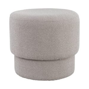 Nothing beats our Conga ottomans! Upholstered in stylish Java fabric (90% Polyester; 10% Acrylic), a highly durable textured bouclé weave with a polyester-acrylic composition, these pert perches are the multitasking accents that every home needs. Use them for extra seating or as a comfy spot to put your feet up. Available in two colourways and two sizes.