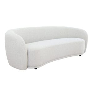 With its unique curved design, the Prague sofa is an eye-catching centrepiece that will add a touch of contemporary elegance to living spaces. Available in two colourways, this sofa offers plush cushioning for the ultimate sit-back-and-relax experience. Upholstered in a plush 100% Polyester fabric. Minor assembly required.