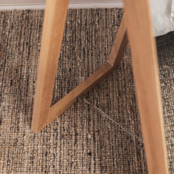 Crafted from sturdy solid oak and featuring exquisite curved frames with a smooth finish, Stately Reflection mirrors merge natural elegance with modern design. The range comprises six styles, including a floor mirror with a stand and variously shaped wall-mounted mirrors, all of which impart a touch of organic beauty. Choose between two shades, a natural oak tone or a darker brown. The mirrors come with secure hanging hardware.