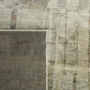 Ether rugs bring the luxurious softness of viscose and the durability of polyester to the floor. This beautiful blend coupled with their smooth, soft feel underfoot make these rugs as comfortable and they are stylish. Available in two versatile colourways and three sizes. Viscose cut-pile rug with polyester shrink yarn. Made in Belgium.