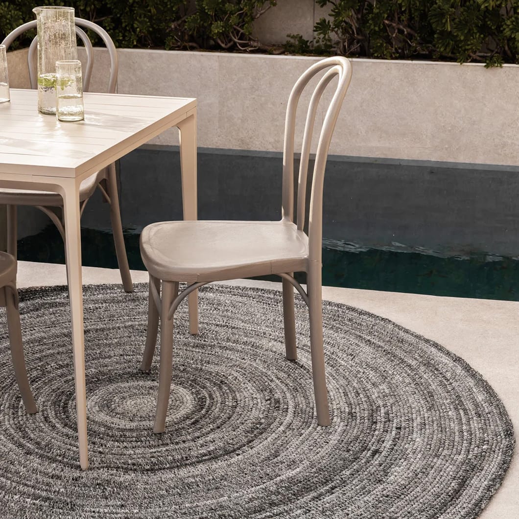 Take the homely atmosphere of your interior into exterior spaces, covered or uncovered, with the fully outdoor collection of Malta rugs. The range includes round and rectangular rugs (including a larger-than-usual 300cm W x 400cm L option) that feature an inviting texture and are made of 100% recycled PET, bringing eco-friendly flair to the floor. Available in three tones that will blend beautifully into natural surroundings.